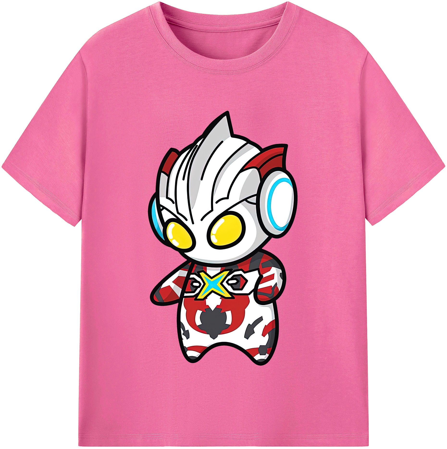 （画像用） ウルトラマン Ultraman レディースカジュアルプリントTシャツ（綿100％）